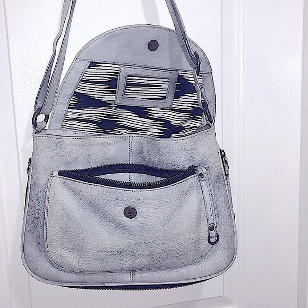 Latico Expandable Convertible Crossbody Bag - Antiqued Coastal Blue